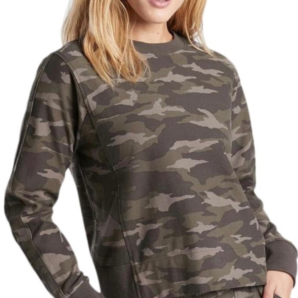 Athleta Farallon Camouflage sweatshirt NWOT